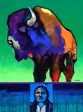 John Nieto, Lord of the Plains, 2012, acrylic on canvas