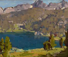 Edgar Alwin Payne, High Sierra Lake Scene, oil on canvas