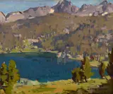 Edgar Alwin Payne, High Sierra Lake Scene, oil on canvas