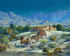 Marjorie Reed, Vallecito (ca. 1958), oil on canvas
