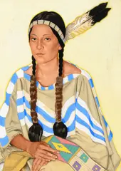 Winold Reiss, Morning Star (ca. 1932), gouache and pastel on board