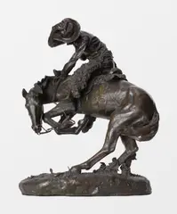 Frederic Remington, The Rattlesnake, bronze