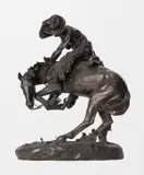 The Rattlesnake by Frederic Remington, bronze, sold Jul 2024