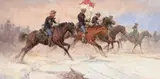 Kenneth Riley, Cavalry Charge, 1984, oil on canvas