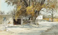 Morris Rippel, Morning Mail, 1977, watercolor on paper