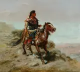 Charles Marion Russell, Crow Scout on Pinto Pony
