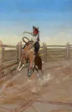 Olaf Carl Seltzer, Bucking Bronco, 1911, oil on canvas
