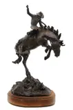Robert M. Scriver, To Ride a Bronc, 1984, bronze