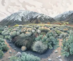 Phyllis Shafer, Mt. Tom, 2024, oil on canvas