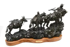 When Quiet Can Save Your Life by Grant Speed, 1986, bronze, sold Jul 2024