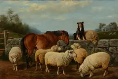 Expectation by Arthur Fitzwilliam Tait, 1899, oil on canvas, sold Jul 2024