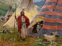 Howard Terpning, Lady of the House, 2006, oil on canvas