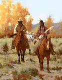 Richard D. Thomas, Crow Escort, 2001, oil on board