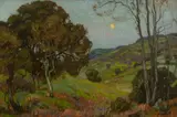 William Wendt, Twilight (Moulton Ranch Near Laguna), oil on canvas