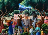 Kim Wiggins, Plaza de Taos, 2005, oil on canvas