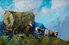 Eustace Paul Ziegler, Heading North, oil on board