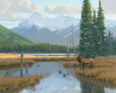 Wayne E. Wolfe, Morning in the Marsh, 1983, oil on canvas