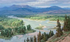 Clyde Aspevig, The Snake River, acrylic on canvas