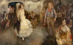 Arthur E. Becher, El Cantina, San Antonio, Texas, 1927, oil on canvas