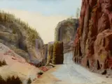 Grafton Tyler Brown, Golden Gate, Yellowstone Park, 1891, oil on canvas