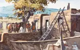 James Boren, Where the Living is Easy, 1972, watercolor on paper