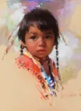 Harley Brown, Young Grass, pastel on paper