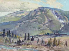 George Browne, Mount 7, British Columbia, oil on canvas laid on board
