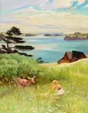 John Clymer, Girl with Deer