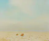 Gerard Curtis Delano, Arizona Desert, oil on board