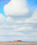 Gerard Curtis Delano, Arizona Sky, oil on canvas laid on board
