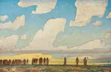Maynard Dixon, Migration, No. 2, 1924, oil on canvas