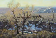 Valoy Eaton, Along the Wash, 1988, oil on canvas