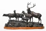Skip Glomb, The Royal Family, 1980, bronze