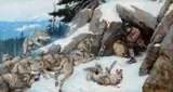 Philip Russell Goodwin, Caught in the Den, oil on canvas