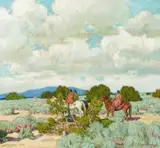 Ernest Martin Hennings, Riders in the Taos Foothills