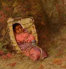 William (Pu-La) by Grace Hudson, 1907, oil on board, sold Jul 2023
