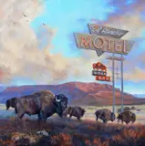Jennifer Johnson, The Bison Bar Retreat, 2023, oil on canvas