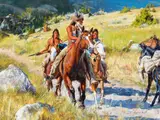 D. Edward Kucera, When Caution Meets a Stranger, 2023, oil on canvas