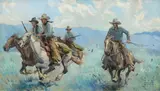 Wilhelm Heinrich Detlev Körner, The Rustlers, 1928, oil on canvas