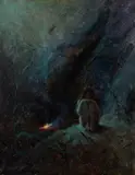 Sydney Laurence, Cave Woman, oil on canvas laid on board