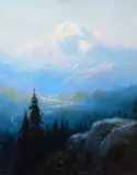 Sydney Laurence, Mt. McKinley, Oil on canvas