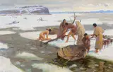 Tom Lovell, Mandan Bull Boats