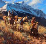 Don Oelze, Fall Comes Early, 2023, oil on canvas