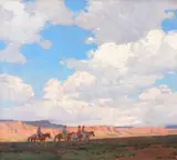 Edgar Alwin Payne, Desert Sky, oil on canvas