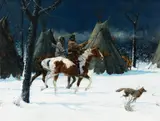 Gordon Phillips, The Story-Teller (Crow), oil on board