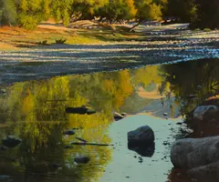 Robert Rishell, Reflections, oil on canvas