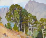Carl Rungius, Wyoming Landscape, oil on canvas