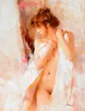 Richard Schmid, Standing Nude, 1991, oil on canvas