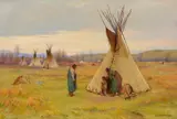 Joseph Henry Sharp, The Young Chief, 1905, oil on canvas