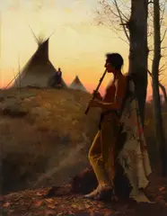De Cost Smith, Sioux Lovers, 1887, oil on canvas